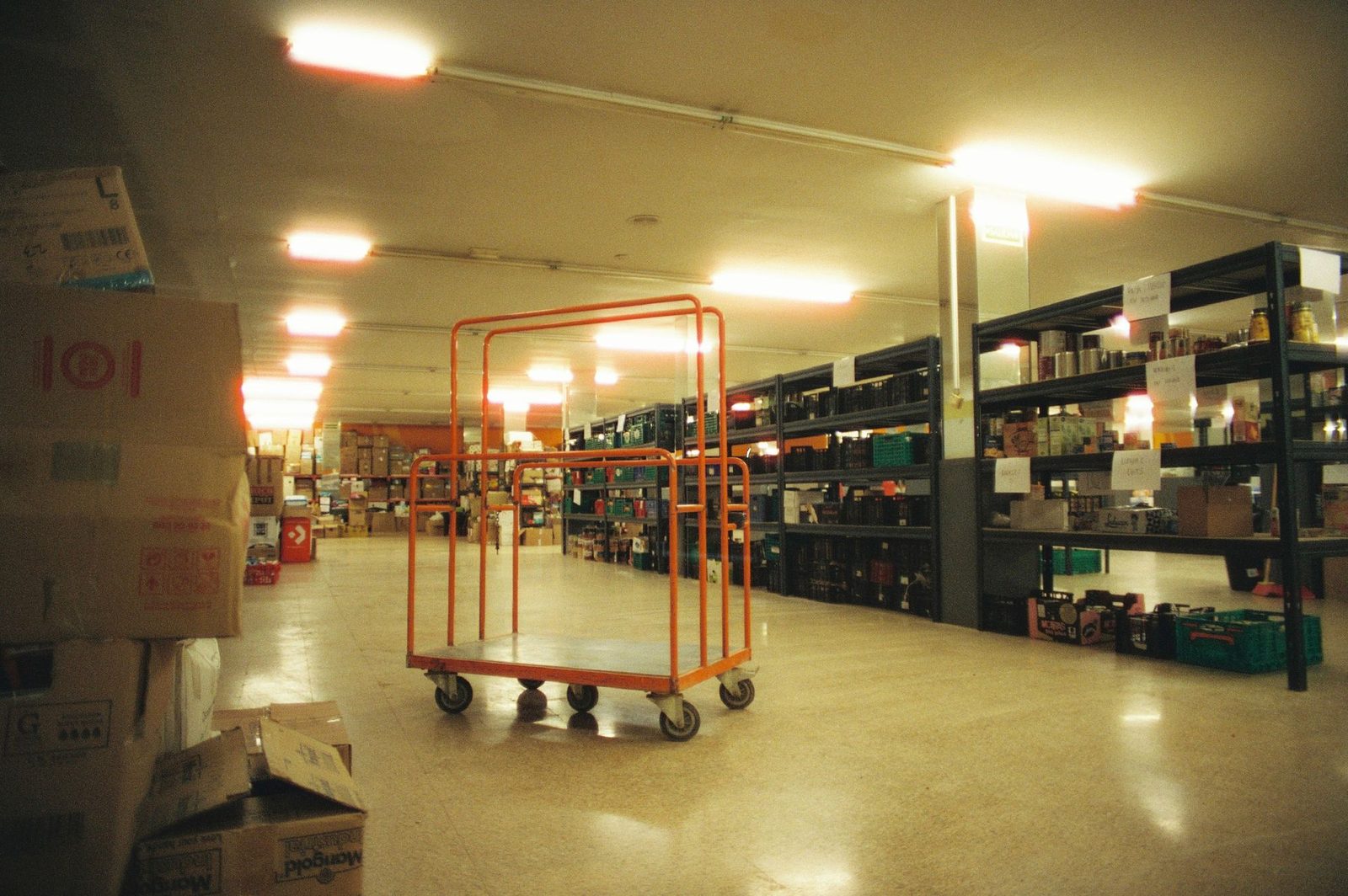 MarineLink Solutions spare parts warehouse stocked with genuine marine and mining engine components ready for global shipping